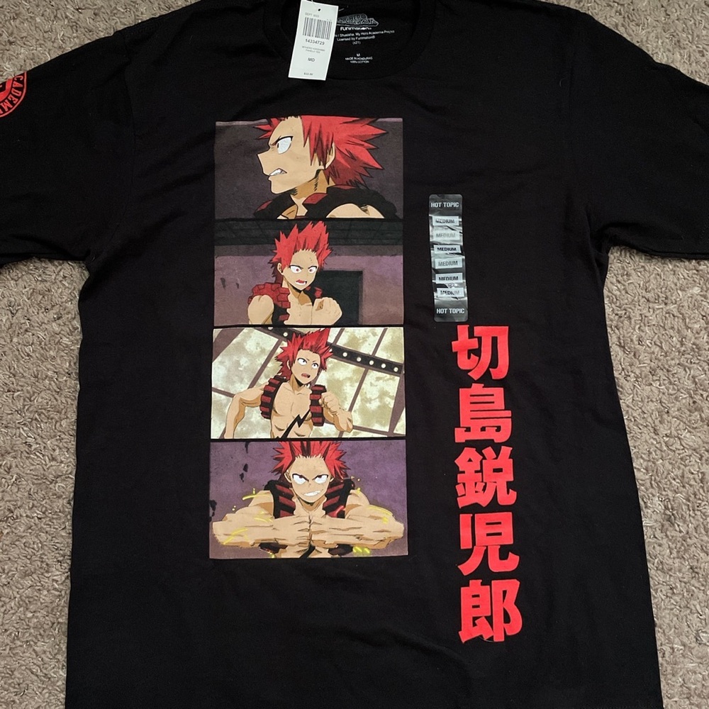 My Hero Academia Red Riot (Kirishima) Panel Graphic Tee Shirt